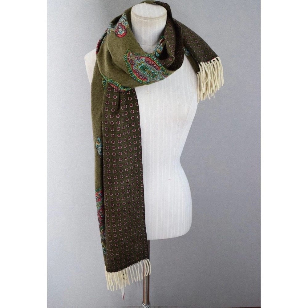 Talbots cashmere scarf warm NWT brand new winter fall autumn reversible - Picture 7 of 8